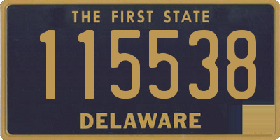 DE license plate 115538