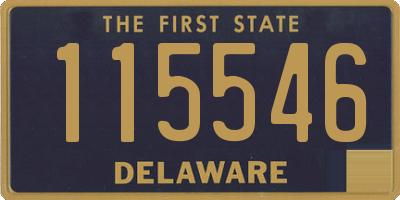 DE license plate 115546