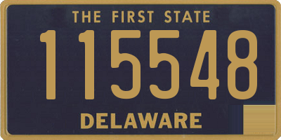 DE license plate 115548