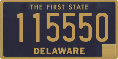 DE license plate 115550