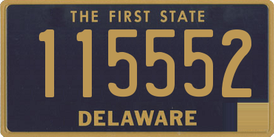 DE license plate 115552