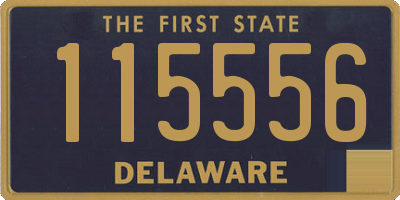 DE license plate 115556