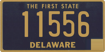 DE license plate 11556