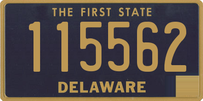 DE license plate 115562