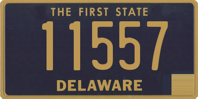 DE license plate 11557