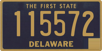 DE license plate 115572