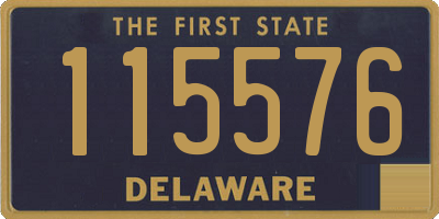 DE license plate 115576