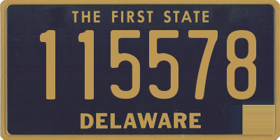 DE license plate 115578