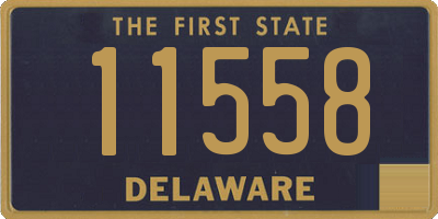 DE license plate 11558