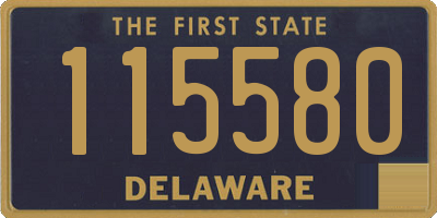 DE license plate 115580