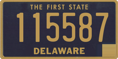 DE license plate 115587