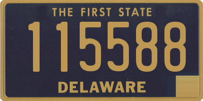 DE license plate 115588