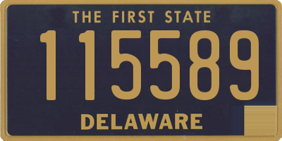 DE license plate 115589