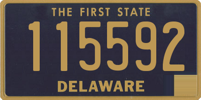 DE license plate 115592