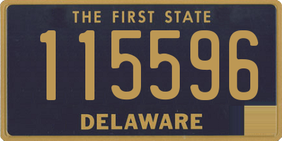 DE license plate 115596