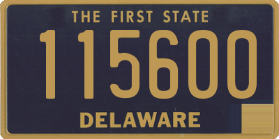 DE license plate 115600