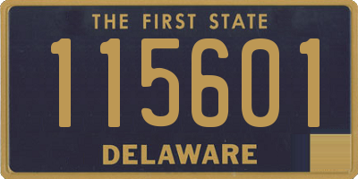 DE license plate 115601