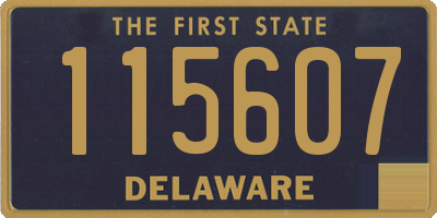 DE license plate 115607