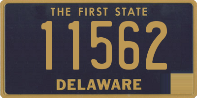 DE license plate 11562