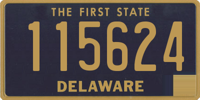 DE license plate 115624