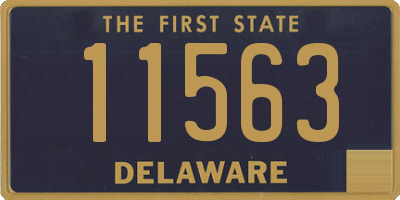 DE license plate 11563