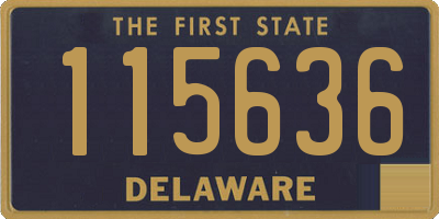 DE license plate 115636