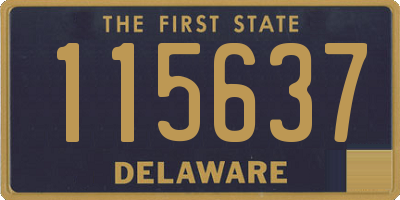 DE license plate 115637