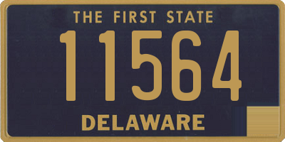 DE license plate 11564