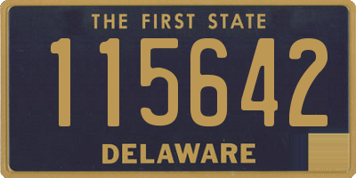 DE license plate 115642