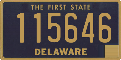 DE license plate 115646