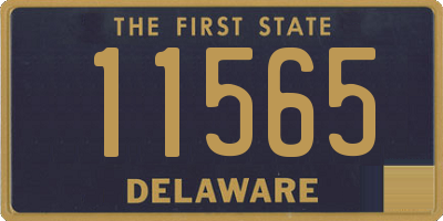 DE license plate 11565