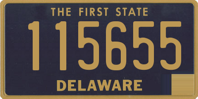 DE license plate 115655