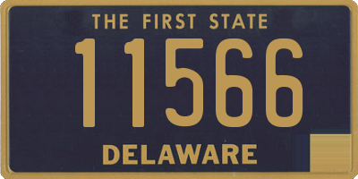 DE license plate 11566