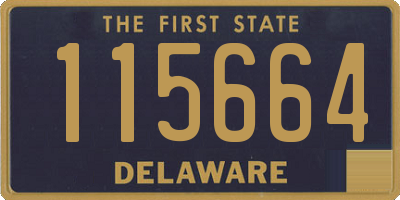 DE license plate 115664