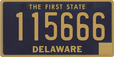 DE license plate 115666