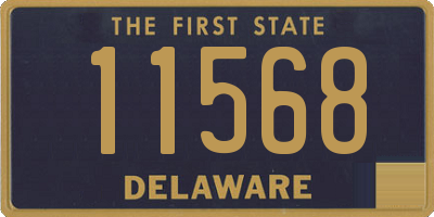 DE license plate 11568