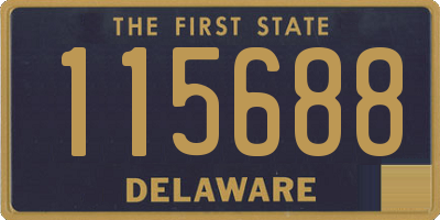 DE license plate 115688