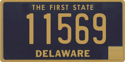 DE license plate 11569