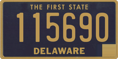 DE license plate 115690