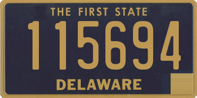 DE license plate 115694