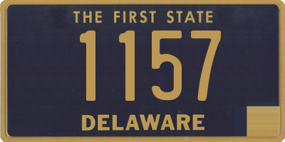 DE license plate 1157