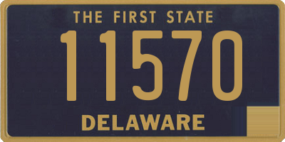 DE license plate 11570