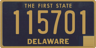 DE license plate 115701