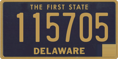 DE license plate 115705