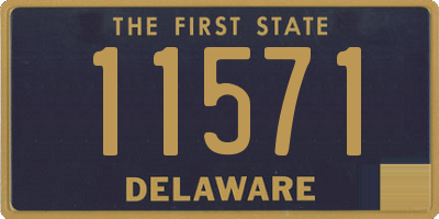 DE license plate 11571