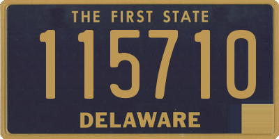 DE license plate 115710