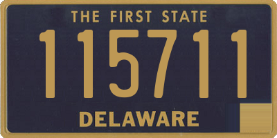 DE license plate 115711