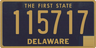 DE license plate 115717