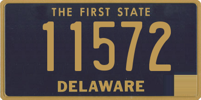 DE license plate 11572