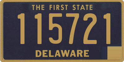 DE license plate 115721